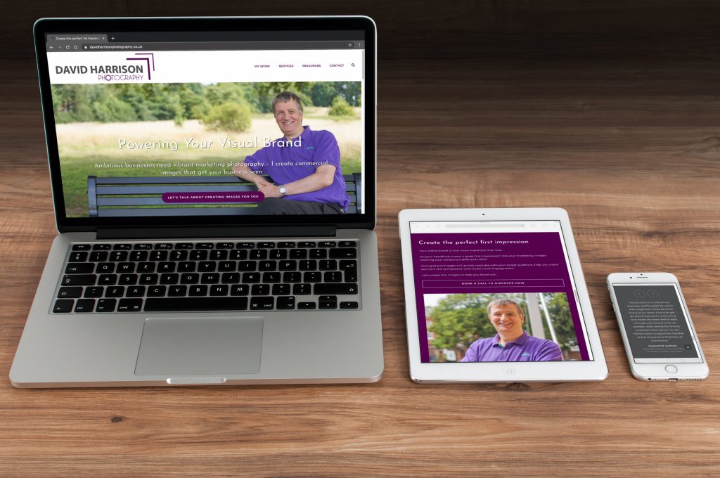 David Harrison Photography - Case Study responsive website